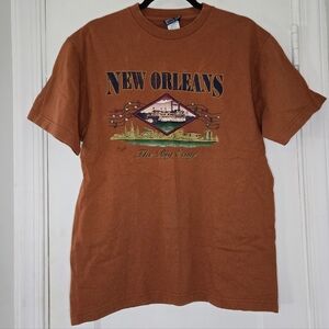 CHAMPS New Orleans Graphic T-Shirt - Men's Medium - Orange